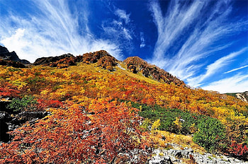 autumn mountains, colors, autumn, sky, mountains HD wallpaper
