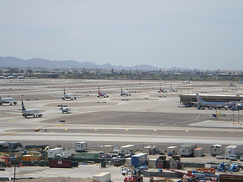 Sky Harbor International Airport, Phoenix Sky Harbor, Flight sim HD wallpaper