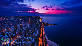 Usa Coast Houses Ocean Sky , usa, world, buildings, sky HD wallpaper