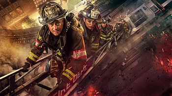 Chicago Fire — Ladder Crew Into the Blaze HD wallpaper