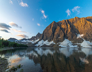 Floe Lake At Sunrise British Columbia , lake, nature, mountains HD wallpaper
