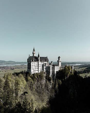 Cities, Architecture, Lock, Building, Forest, Old, Hill, Ancient HD phone wallpaper