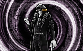 Wolf, gray grunge background, Fortnite, vortex, Fortnite characters, Wolf Skin, Fortnite Battle Royale, Wolf Fortnite HD wallpaper