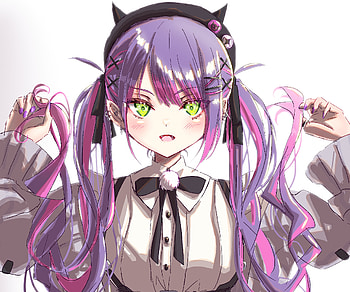 Tokoyami Towa, hololive, Tokoyami Towa, Anime, Virtual Youtuber HD wallpaper