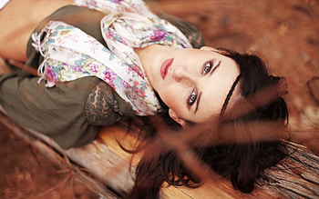Beautiful Girl Eyes Looking Top , girls, model, eyes HD wallpaper