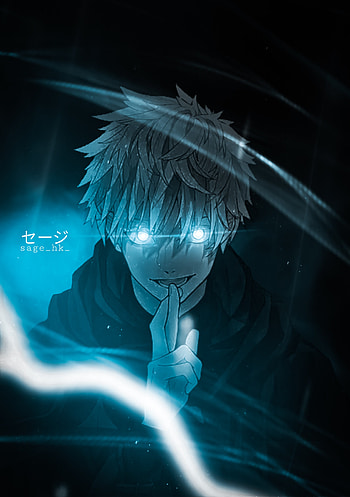 Gojo, sky, electric blue HD phone wallpaper