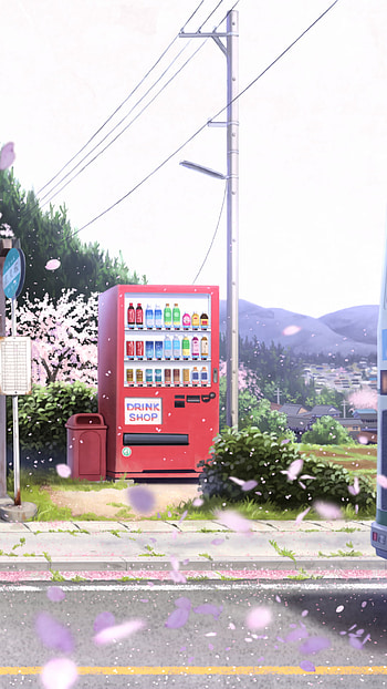 Sakura Vending | Twilight Vending Stop | Serene Anime, Anime, Original HD phone wallpaper