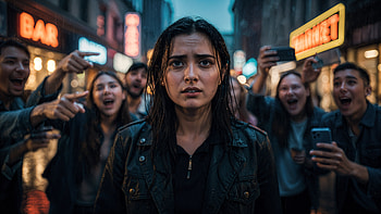 Alone in : Surrounded by Mocking Laughter, Woman, Crowd, Smart HD wallpaper