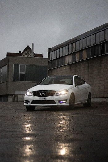 Cars, Car, Front View, Mercedes-Benz, Mercedes Benz C250 Amg HD phone wallpaper