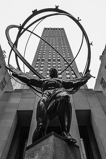 Rockefeller Center, The Atlas, graphy, Urban exploration HD phone wallpaper
