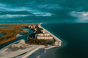 Cities, Sky, Clouds, Usa, City, Shore, Bank, Coast, United States, Bonita Springs HD wallpaper