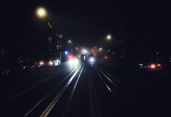 Transport, Night, Usa, Dark, Fog, Night City, United States, San Francisco HD wallpaper