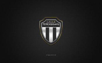 Terengganu FC, Malaysian football club, gray logo, gray carbon fiber background, Malaysia Super League, football, Terengganu, Malaysia, Terengganu FC logo HD wallpaper