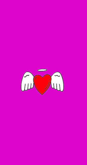 Angel love, magenta, pink HD phone wallpaper