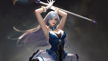 Sword Girl , artist, artwork, artstation HD wallpaper