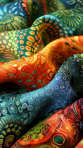 Vibrant Textile Waves HD phone wallpaper