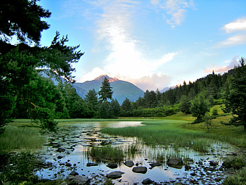 Landscape, Rivers, Mountains HD wallpaper