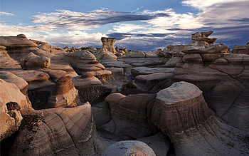 New Mexico landscapes, Mexico travel, White sands, Monument at dusk HD wallpaper