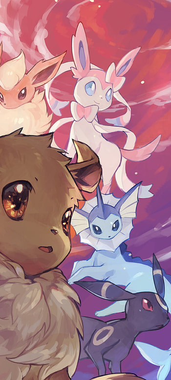 Eevee Evolutions: Stunning Pokémon , video game, Pokemon HD phone wallpaper
