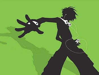 Music is my life, black, music, green, bouy, ipod HD wallpaper