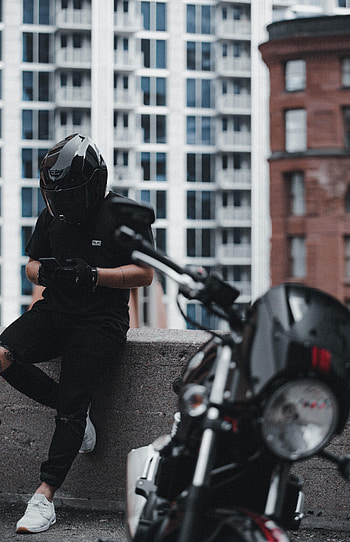 Motorcycles, Motorcyclist, Helmet, Motorcycle, Bike, Human, Person HD phone wallpaper