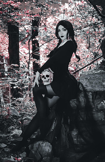 Goth girl, Edgy , Dark vibes, Distinctive style HD phone wallpaper