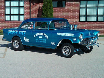 1955 Chevrolet B/Gas drag car, classic, chevy, drag, car HD wallpaper