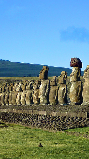 Easter Island , Natural wonders, Mysterious allure, Striking landscapes HD phone wallpaper