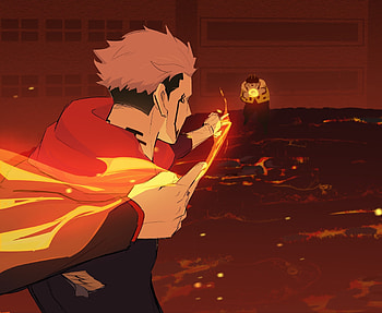 Sukuna VS Jogo, Sukuna (Jujutsu Kaisen), Jogo (Jujutsu Kaisen), Anime, Jujutsu Kaisen HD wallpaper