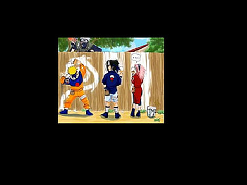 A lLttle Mishap, sasuke, kakashi, sakura, paint, naruto HD wallpaper