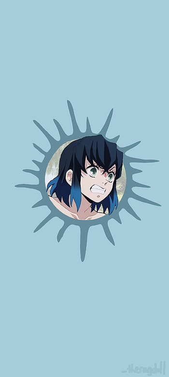 Inosuke Hashibira, blue, kimetsunoyaiba, demonslayer, inosukehashibira, kny, anime HD phone wallpaper
