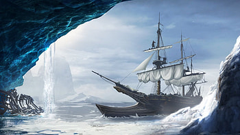 Jackdaw Ship, Assassins Creed artwork, Assassins Creed Rogue HD wallpaper