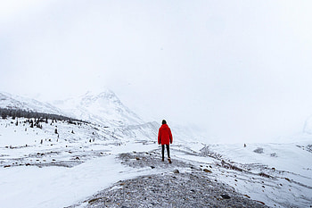Mountains, Snow, Miscellanea, Miscellaneous, Loneliness, Lonely, Alone HD wallpaper