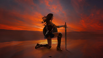 Wonder Woman Themyscira, wonder-woman, superheroes, cosplay HD wallpaper