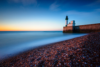 Concrette Stones Lighthouse , lighthouse, ocean, nature HD wallpaper