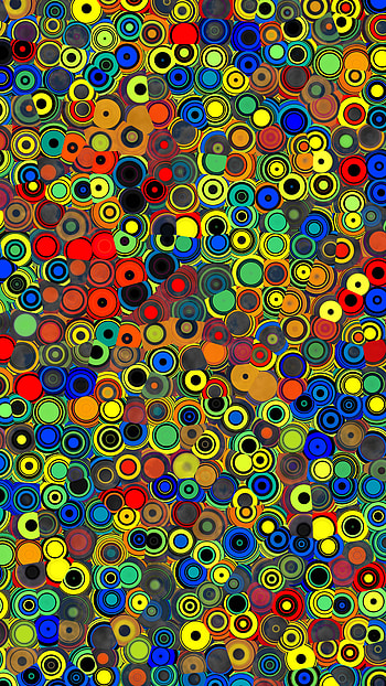 Abstract, Circles, Multicolored, Motley, Pattern HD phone wallpaper