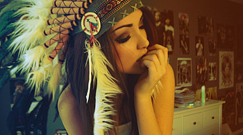 gorgeous girl with indian hat, sexy, model, brunette, gorgeous, hot, cute, girl, indian, for, babe, with, girls, hat, female HD wallpaper