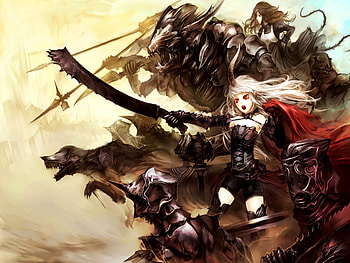 Anime, Girls, Demons HD wallpaper