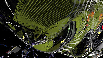 Chiptos X Motherboard Abstract NFT Background Glossy Glass PC Case Background Olive HD wallpaper