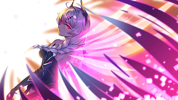 Knight Moonbeam Japan Anime Girl Glowing Eyes, anime-girl, anime, artist, artwork, digital-art HD wallpaper