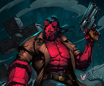 Hellboy Art, hellboy, superheroes, artwork, digital-art, art HD wallpaper