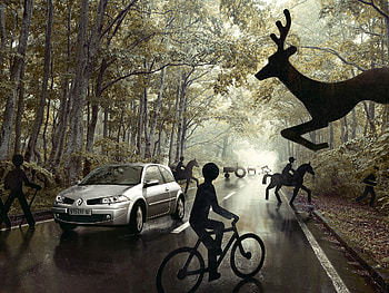 signs, signs, abstract, fantasy, car, , road HD wallpaper