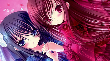 kawaii, anime, girl, friend, person HD wallpaper