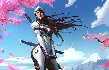 Genji Overwatch Girl, genji-overwatch, overwatch, games, artwork, artist, digital-art, fantasy-girls, artstation HD wallpaper