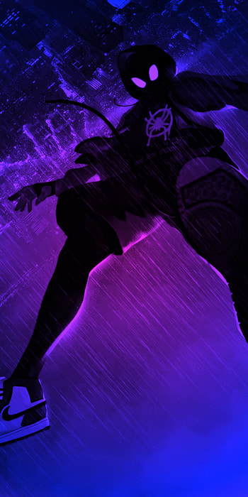 Spiderman, violeta, azul HD phone wallpaper