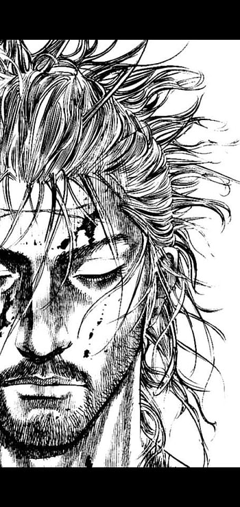 Vagabond, art, face, manga, anime HD phone wallpaper