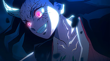 Pink Eyes Blue Face Nezuko Kamado Demon Slayer Kimetsu no Yaiba HD wallpaper