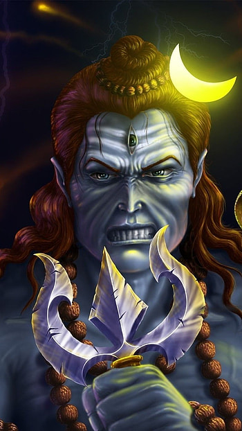 Rudra Shiva, Angry Face, angry, face HD phone wallpaper