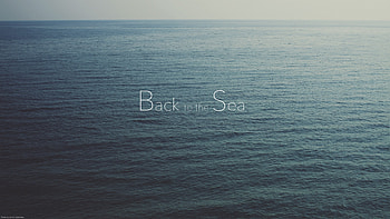 Sea Nostalgia Typography, sea, typography HD wallpaper