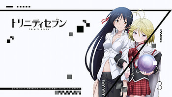 Anime Trinity Seven Yamana Mira Fudou Akio HD wallpaper